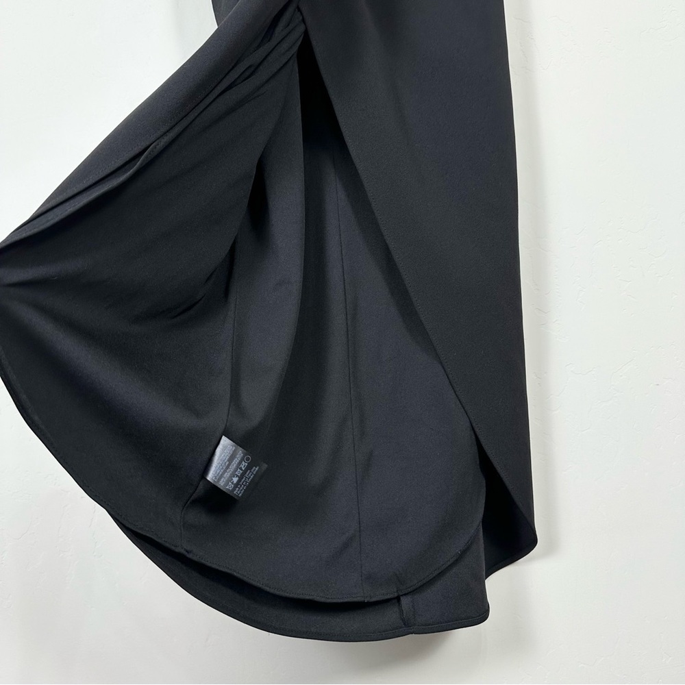 BHLDN Lyra V-Neck Faux-Wrap Stretch Crepe Midi Dress - Picture 7 of 15
